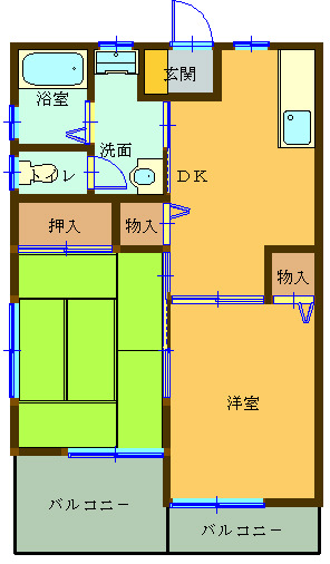 ハイムリバーサイドの間取り