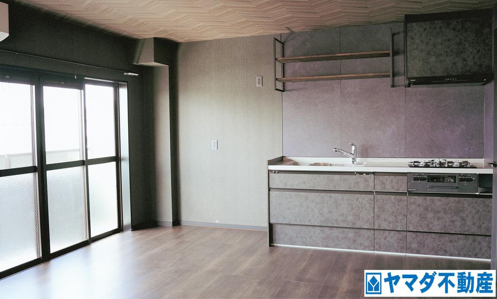 キッチン　ガラストップコンロでお掃除ラクラク☆