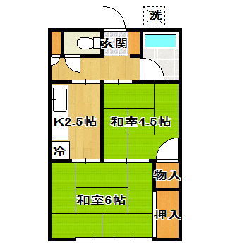 東辰荘の間取り