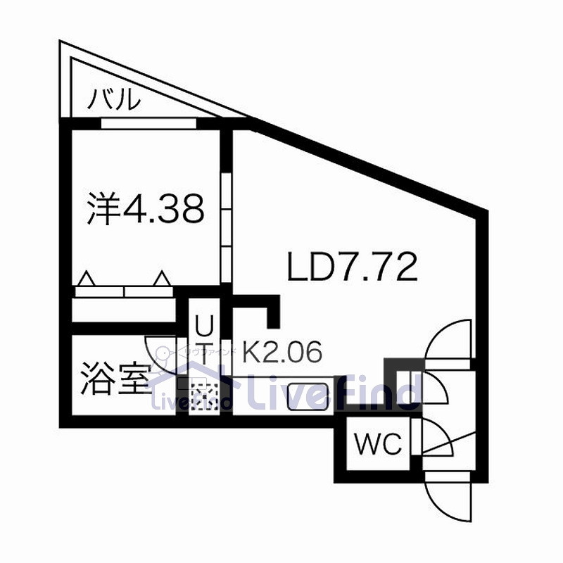 北海道札幌市厚別区厚別中央四条２（マンション）の賃貸物件の間取り