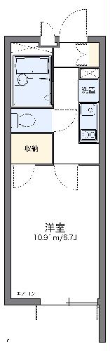 レオパレスブロッサムの間取り