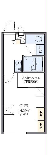 レオパレスリベェールヤマダ２の間取り