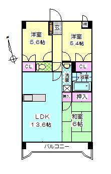 【鶴羽ビルの間取り】