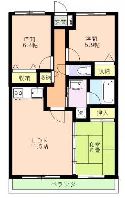 パストラールハイムの間取り