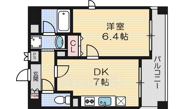 サンシティ四条西洞院の間取り