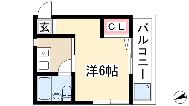 津賀田ハイツの間取り