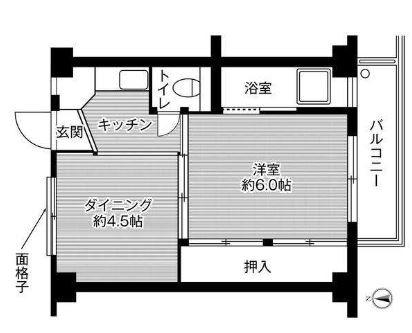 ビレッジハウス上成　2号棟の間取り