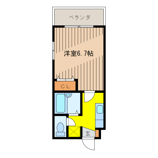 中頭郡読谷村字比謝のマンションの間取り