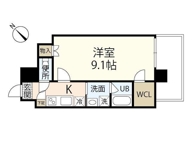 パレグレース中広の間取り