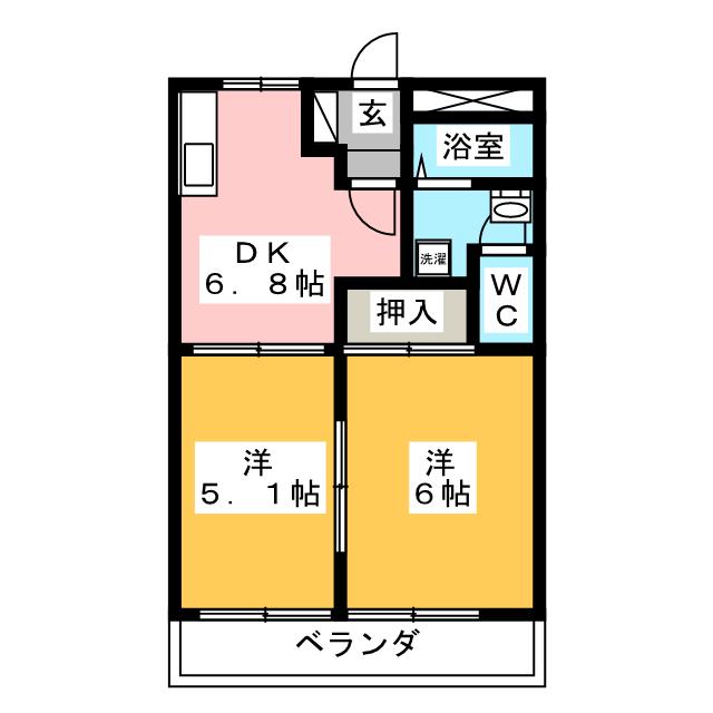 リバーパレスイワタの間取り