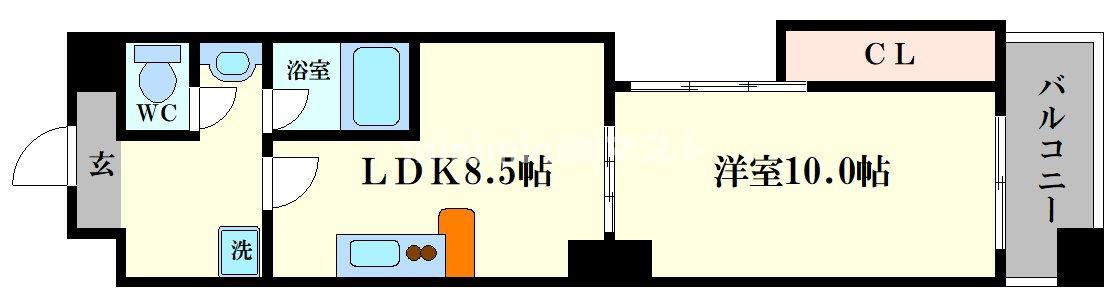 CITYSPIRE上町台の間取り