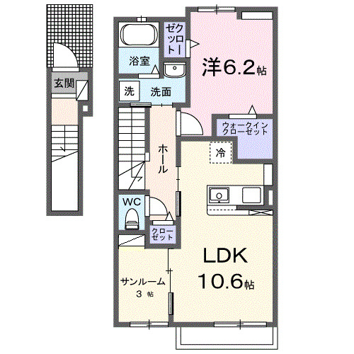 ブリリアントIIＢの間取り