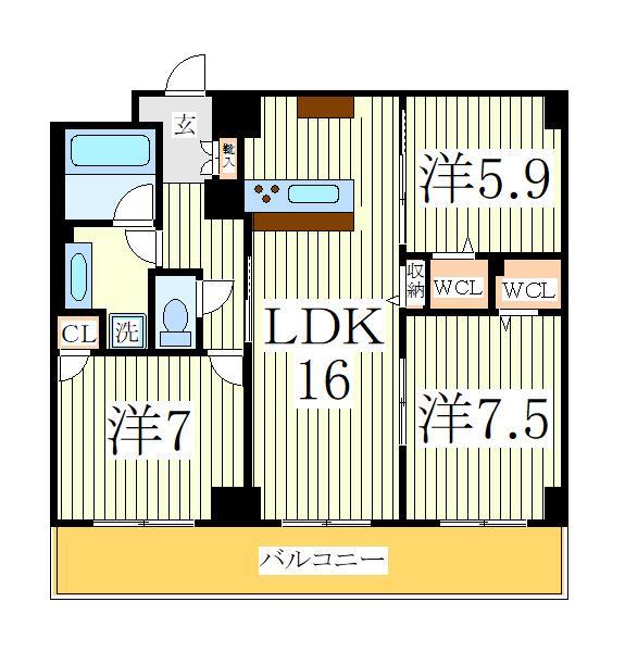 リラッサーレの間取り