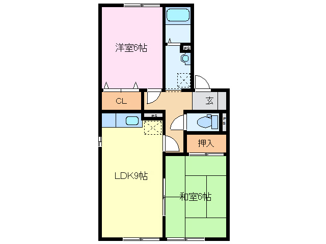 クレールコートA棟の間取り