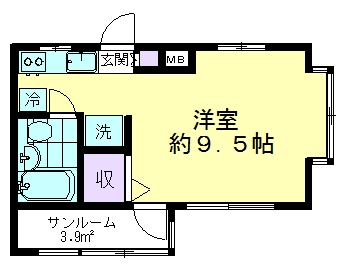 錦町ハイツの間取り