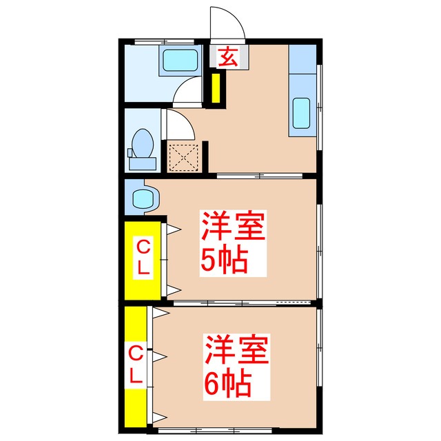 ゆたか荘の間取り