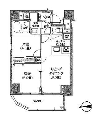 ルフレリバーサイド町屋の間取り