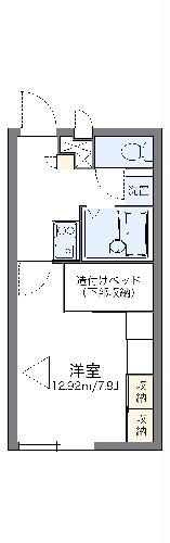 レオパレスコンフォール石橋Ｄの間取り