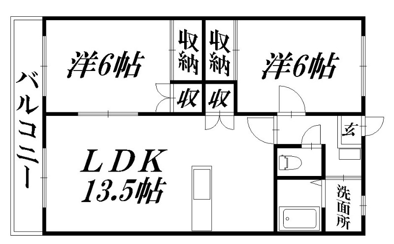 【浜松市浜名区尾野のマンションの間取り】