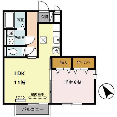 リビングタウン瀬田　B棟の間取り