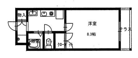 尼崎市築地のマンションの間取り