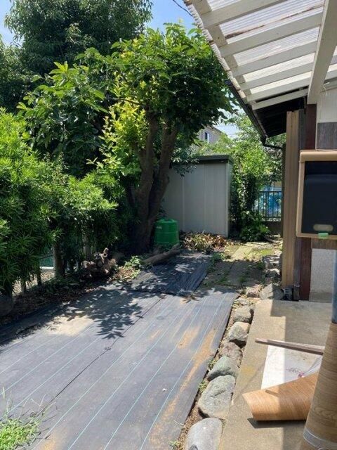 バルコニー　庭