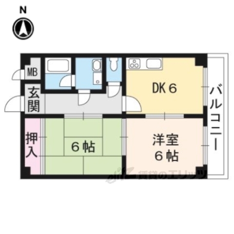 エム’ズ京都洛西の間取り