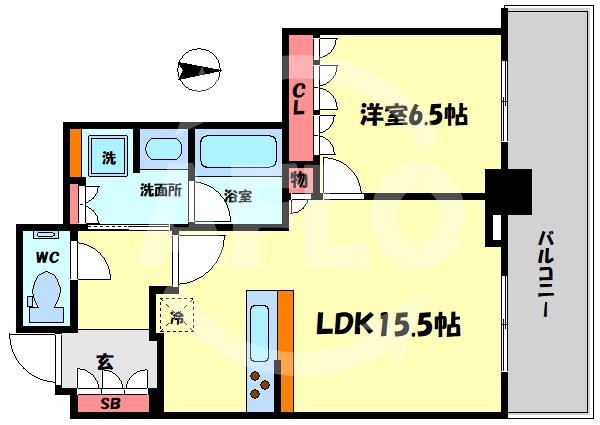 グランドメゾン新梅田タワー THE CLUB RESIDENCEの間取り