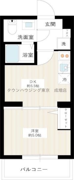 板橋区坂下のマンションの間取り