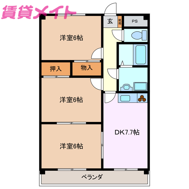 サンモール・Ｔの間取り