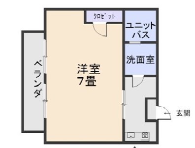 【コーポ長岡の間取り】