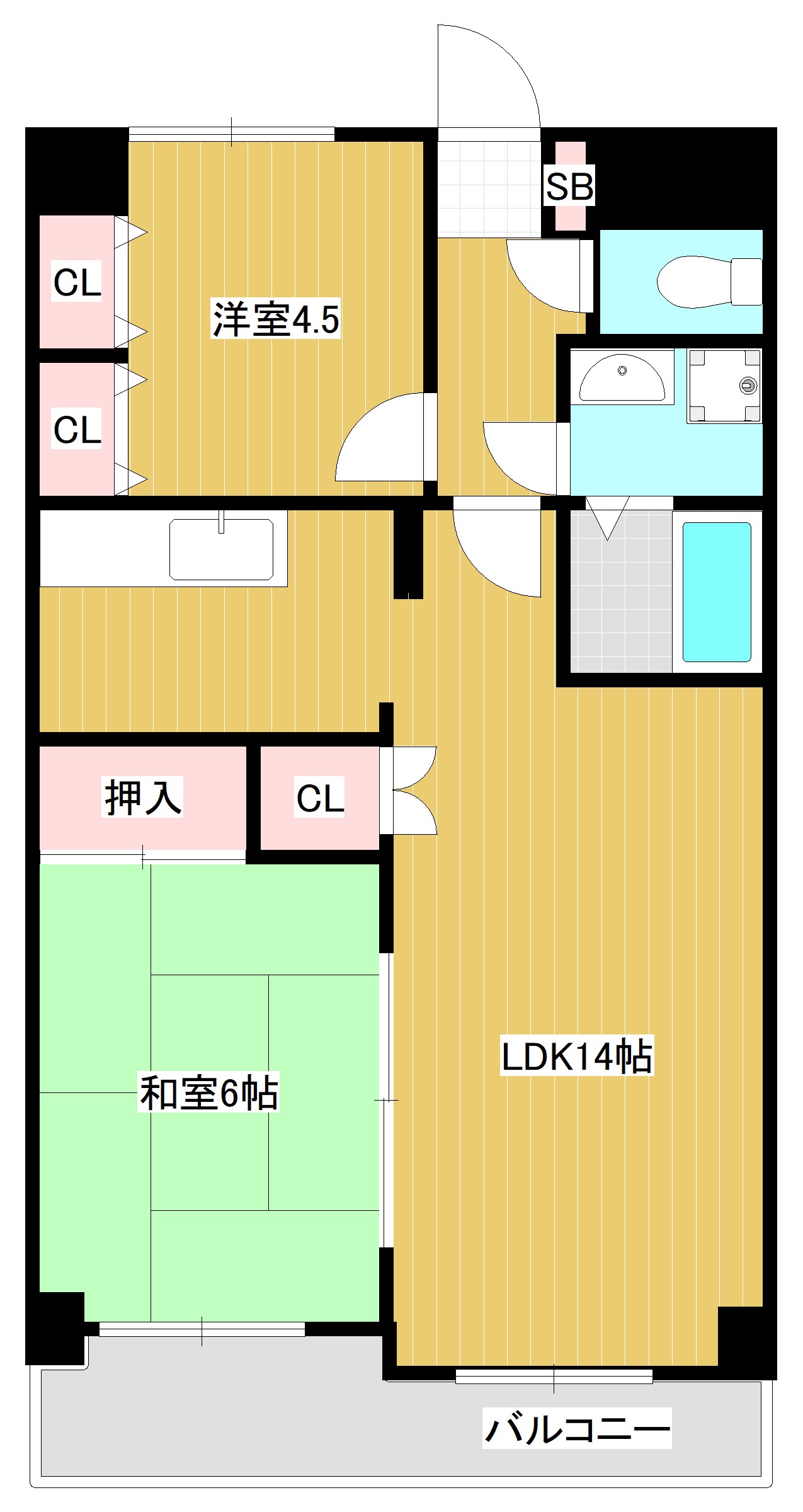 クレストヒル仲町台の間取り