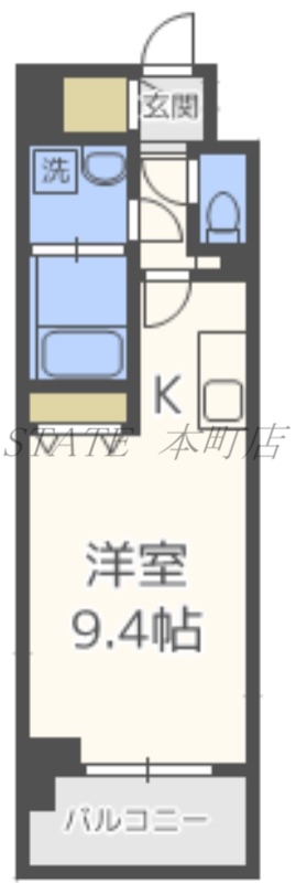 コンフォリア京町堀の間取り