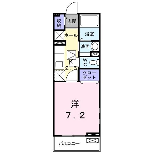 広島市西区草津本町のアパートの間取り