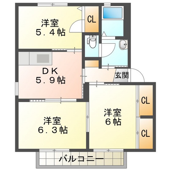 グリーンスクエア　Ｃの間取り