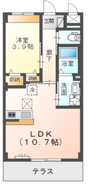 市原市西五所のアパートの間取り