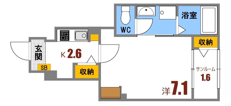 カメリアII26-19の間取り