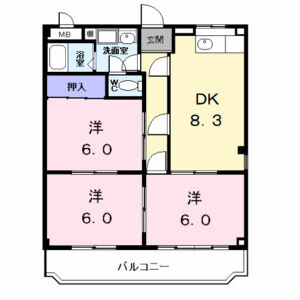 サンコーポジュネの間取り