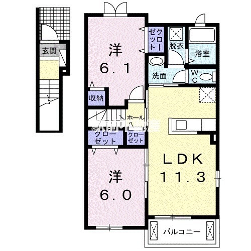 ルーチェ　ソラーレの間取り