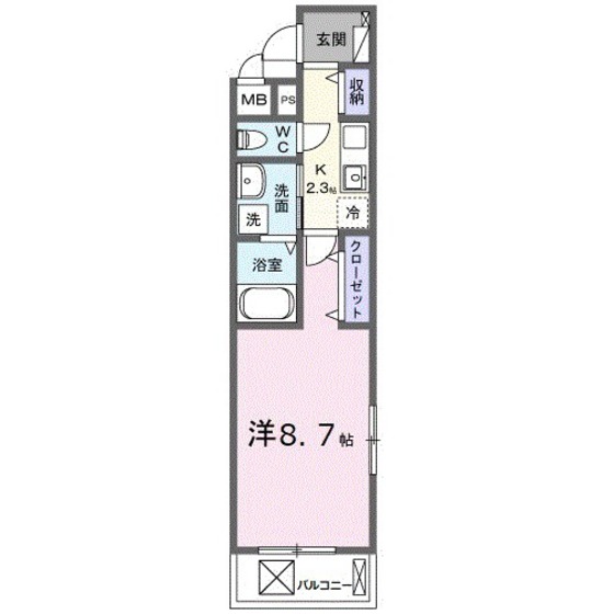 府中町鶴江アパートの間取り