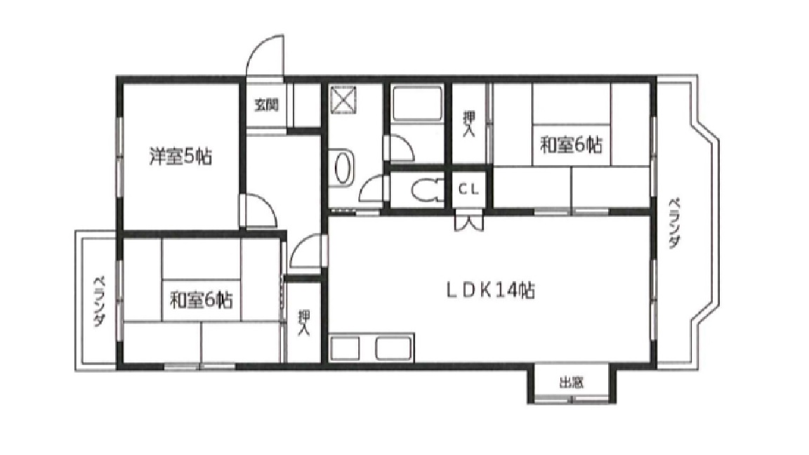 シャルマンハイツ下曽根の間取り