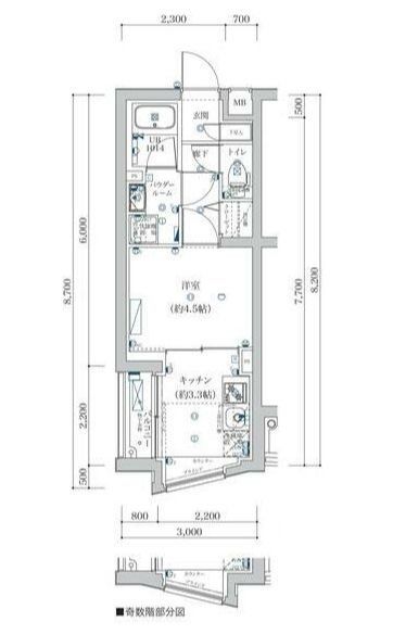 エストゥルース横浜子安の間取り