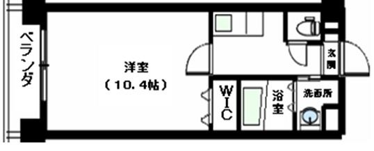 福岡県太宰府市朱雀２（マンション）の賃貸物件の間取り
