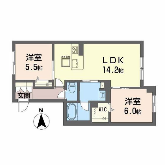 ラ・パルテール旭川 11番館の間取り写真