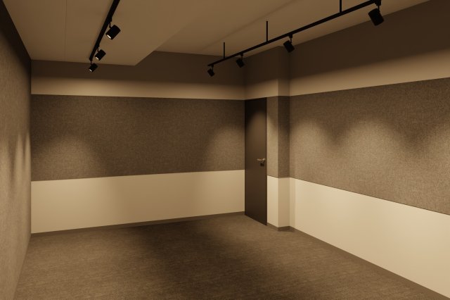 居室・リビング　※防音室のイメージパースです