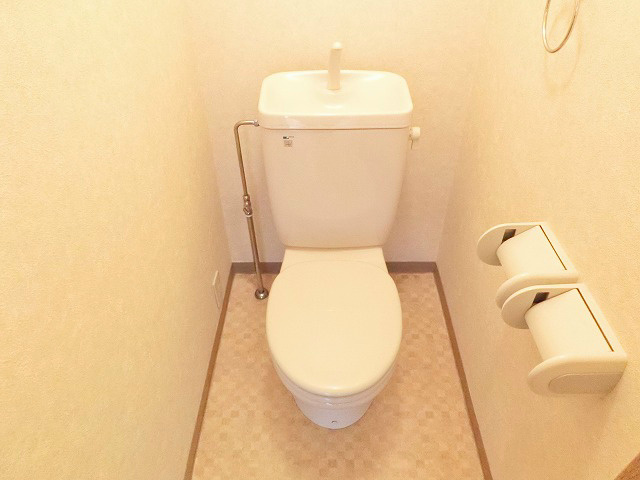 トイレ　シンプルでお手入れのし易いトイレ。