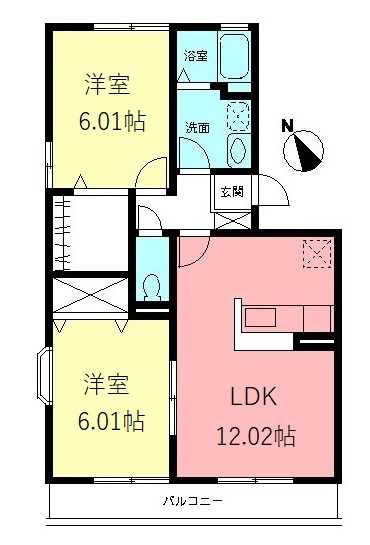 ソレアード生田の間取り