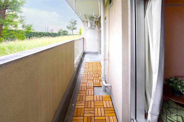 バルコニー　モデルルームの写真です