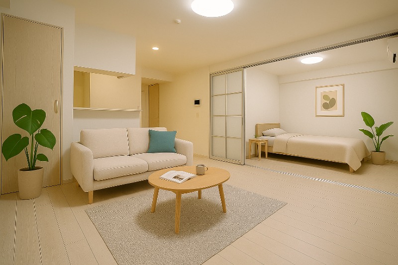 居室・リビング　２０１号の写真（反転）・イメージ