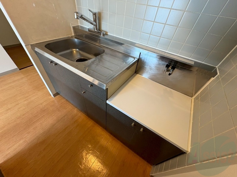 キッチン　清潔感がありお洒落なキッチンになっていました！